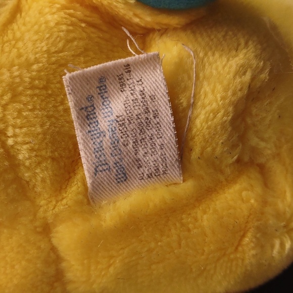 DISNEY VINTAGE LITTLE MERMAID FLOUNDER PLUSH YELLOW FISH DISNEYLAND DISNEY WORLD - Picture 6 of 10